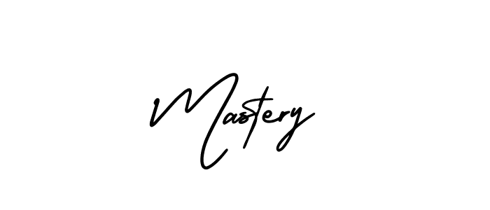 Create a beautiful signature design for name Mastery. With this signature (AmerikaSignatureDemo-Regular) fonts, you can make a handwritten signature for free. Mastery signature style 3 images and pictures png