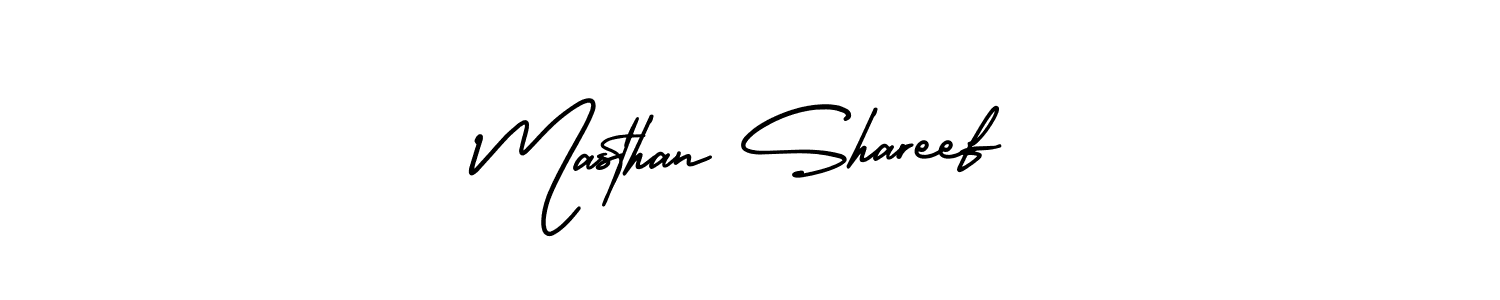 Also we have Masthan Shareef name is the best signature style. Create professional handwritten signature collection using AmerikaSignatureDemo-Regular autograph style. Masthan Shareef signature style 3 images and pictures png
