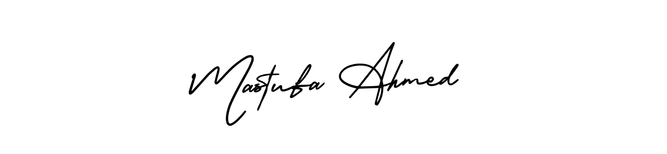 Mastufa Ahmed stylish signature style. Best Handwritten Sign (AmerikaSignatureDemo-Regular) for my name. Handwritten Signature Collection Ideas for my name Mastufa Ahmed. Mastufa Ahmed signature style 3 images and pictures png