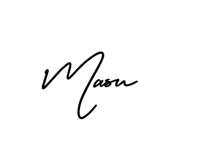 The best way (AmerikaSignatureDemo-Regular) to make a short signature is to pick only two or three words in your name. The name Masu include a total of six letters. For converting this name. Masu signature style 3 images and pictures png