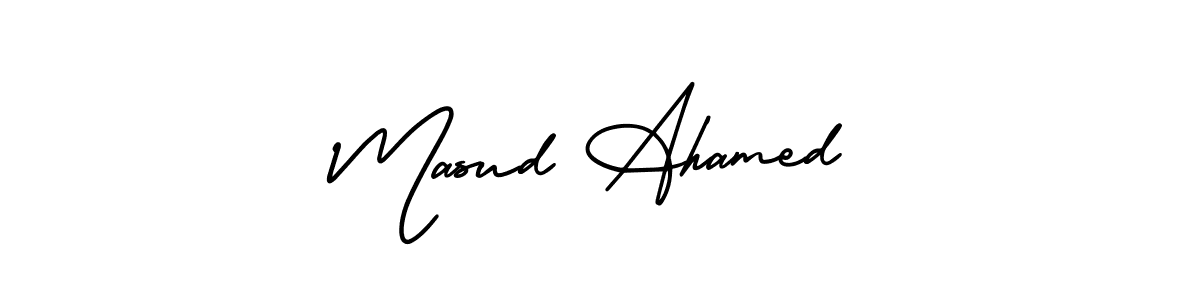 Make a beautiful signature design for name Masud Ahamed. Use this online signature maker to create a handwritten signature for free. Masud Ahamed signature style 3 images and pictures png