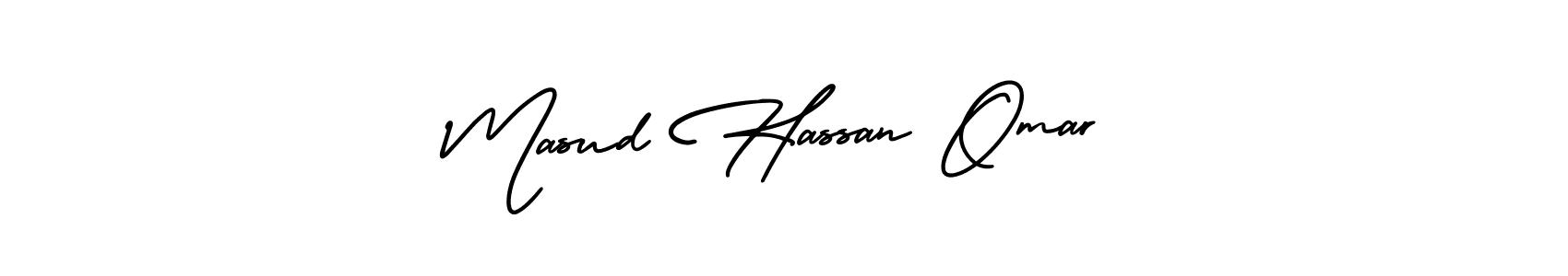 How to make Masud Hassan Omar name signature. Use AmerikaSignatureDemo-Regular style for creating short signs online. This is the latest handwritten sign. Masud Hassan Omar signature style 3 images and pictures png
