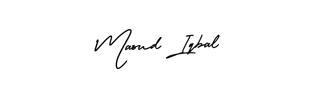 Create a beautiful signature design for name Masud Iqbal. With this signature (AmerikaSignatureDemo-Regular) fonts, you can make a handwritten signature for free. Masud Iqbal signature style 3 images and pictures png