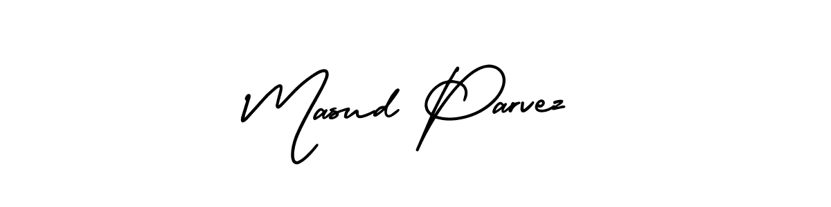 Make a short Masud Parvez signature style. Manage your documents anywhere anytime using AmerikaSignatureDemo-Regular. Create and add eSignatures, submit forms, share and send files easily. Masud Parvez signature style 3 images and pictures png