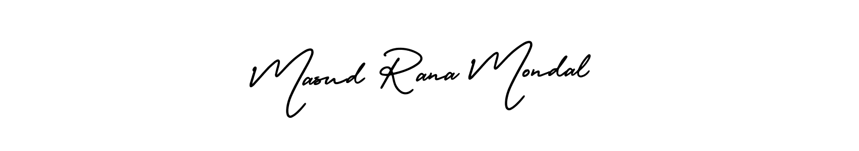 Make a beautiful signature design for name Masud Rana Mondal. With this signature (AmerikaSignatureDemo-Regular) style, you can create a handwritten signature for free. Masud Rana Mondal signature style 3 images and pictures png