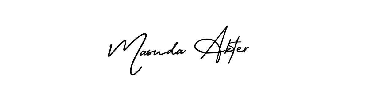 Make a beautiful signature design for name Masuda Akter. Use this online signature maker to create a handwritten signature for free. Masuda Akter signature style 3 images and pictures png