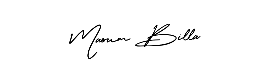 if you are searching for the best signature style for your name Masum Billa. so please give up your signature search. here we have designed multiple signature styles  using AmerikaSignatureDemo-Regular. Masum Billa signature style 3 images and pictures png