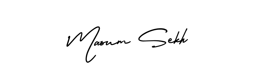 if you are searching for the best signature style for your name Masum Sekh. so please give up your signature search. here we have designed multiple signature styles  using AmerikaSignatureDemo-Regular. Masum Sekh signature style 3 images and pictures png