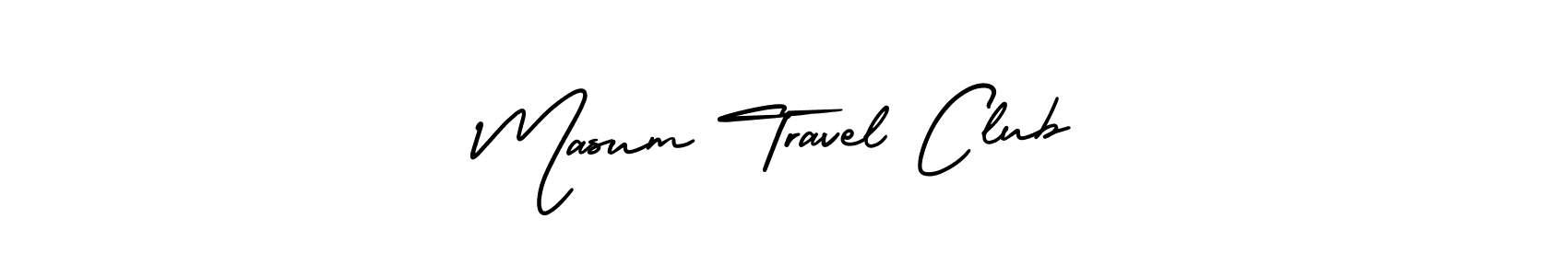 Make a beautiful signature design for name Masum Travel Club. With this signature (AmerikaSignatureDemo-Regular) style, you can create a handwritten signature for free. Masum Travel Club signature style 3 images and pictures png
