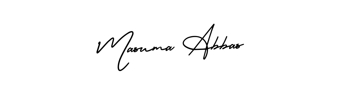 Check out images of Autograph of Masuma Abbas name. Actor Masuma Abbas Signature Style. AmerikaSignatureDemo-Regular is a professional sign style online. Masuma Abbas signature style 3 images and pictures png