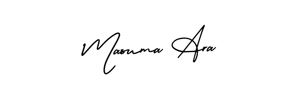 Best and Professional Signature Style for Masuma Ara. AmerikaSignatureDemo-Regular Best Signature Style Collection. Masuma Ara signature style 3 images and pictures png