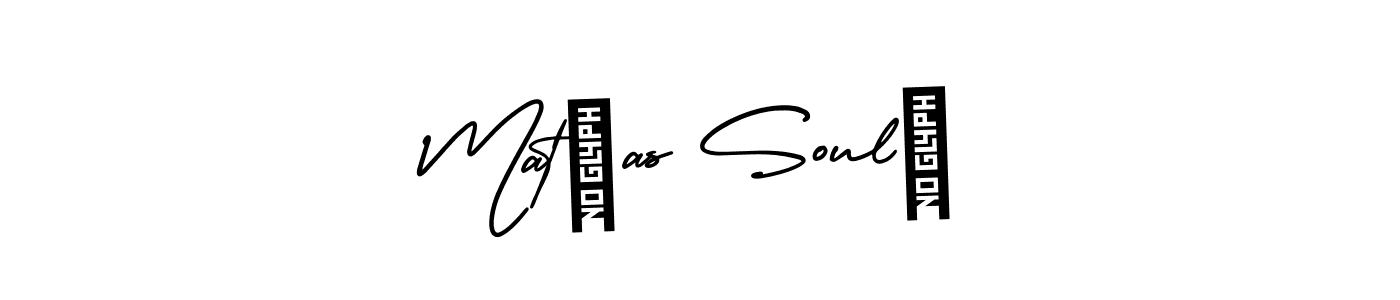 Design your own signature with our free online signature maker. With this signature software, you can create a handwritten (AmerikaSignatureDemo-Regular) signature for name Matías Soulé. Matías Soulé signature style 3 images and pictures png