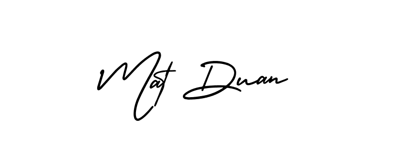 if you are searching for the best signature style for your name Mat Duan. so please give up your signature search. here we have designed multiple signature styles  using AmerikaSignatureDemo-Regular. Mat Duan signature style 3 images and pictures png