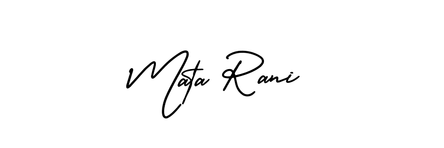 Also we have Mata Rani name is the best signature style. Create professional handwritten signature collection using AmerikaSignatureDemo-Regular autograph style. Mata Rani signature style 3 images and pictures png