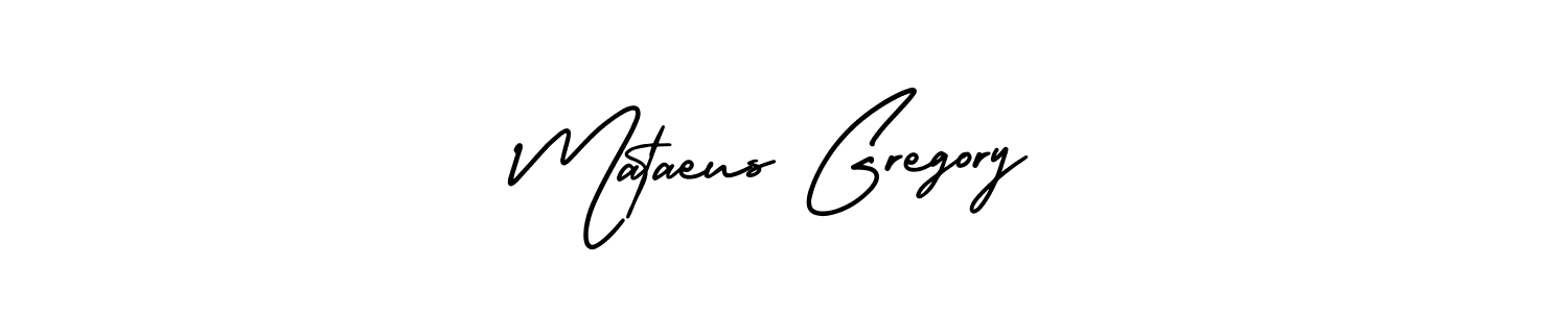 Use a signature maker to create a handwritten signature online. With this signature software, you can design (AmerikaSignatureDemo-Regular) your own signature for name Mataeus Gregory. Mataeus Gregory signature style 3 images and pictures png