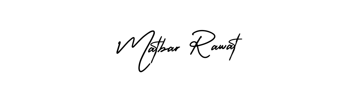 Matbar Rawat stylish signature style. Best Handwritten Sign (AmerikaSignatureDemo-Regular) for my name. Handwritten Signature Collection Ideas for my name Matbar Rawat. Matbar Rawat signature style 3 images and pictures png