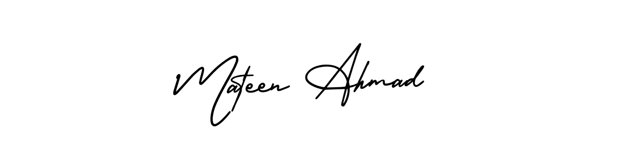 Also we have Mateen Ahmad name is the best signature style. Create professional handwritten signature collection using AmerikaSignatureDemo-Regular autograph style. Mateen Ahmad signature style 3 images and pictures png