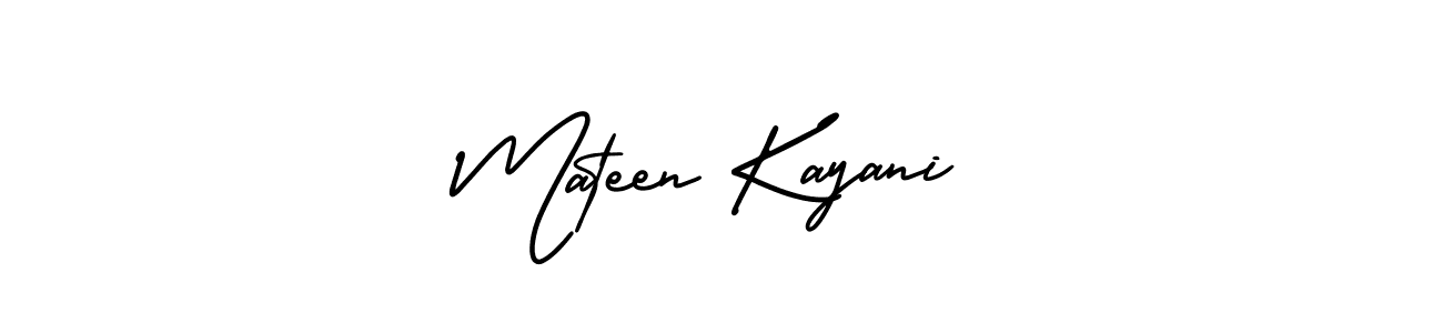 Make a beautiful signature design for name Mateen Kayani. With this signature (AmerikaSignatureDemo-Regular) style, you can create a handwritten signature for free. Mateen Kayani signature style 3 images and pictures png