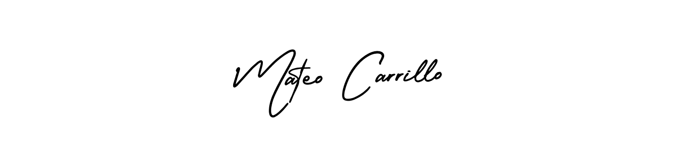 Create a beautiful signature design for name Mateo Carrillo. With this signature (AmerikaSignatureDemo-Regular) fonts, you can make a handwritten signature for free. Mateo Carrillo signature style 3 images and pictures png