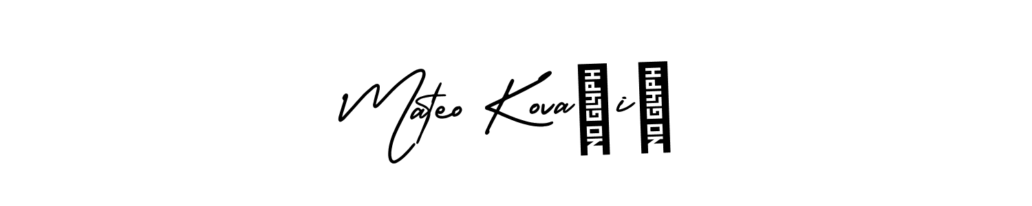 How to Draw Mateo Kovačić signature style? AmerikaSignatureDemo-Regular is a latest design signature styles for name Mateo Kovačić. Mateo Kovačić signature style 3 images and pictures png