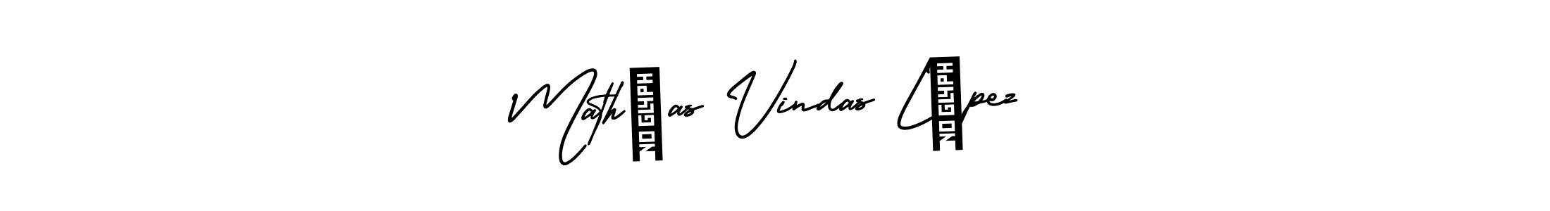 Also You can easily find your signature by using the search form. We will create Mathías Vindas López name handwritten signature images for you free of cost using AmerikaSignatureDemo-Regular sign style. Mathías Vindas López signature style 3 images and pictures png