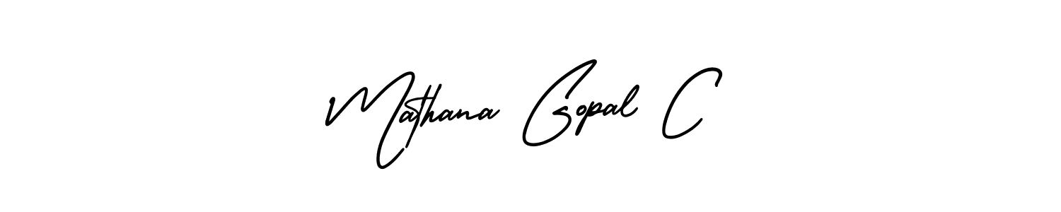 AmerikaSignatureDemo-Regular is a professional signature style that is perfect for those who want to add a touch of class to their signature. It is also a great choice for those who want to make their signature more unique. Get Mathana Gopal C name to fancy signature for free. Mathana Gopal C signature style 3 images and pictures png