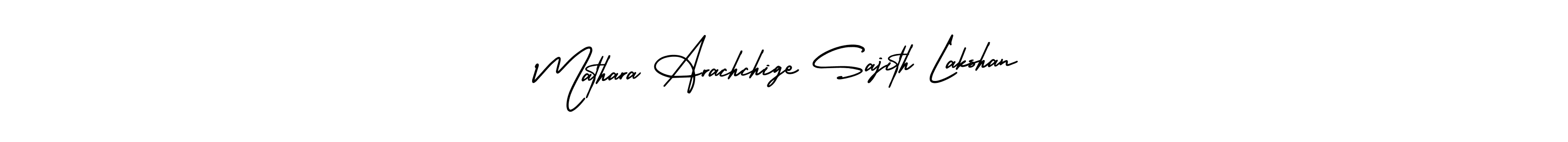 Create a beautiful signature design for name Mathara Arachchige Sajith Lakshan. With this signature (AmerikaSignatureDemo-Regular) fonts, you can make a handwritten signature for free. Mathara Arachchige Sajith Lakshan signature style 3 images and pictures png