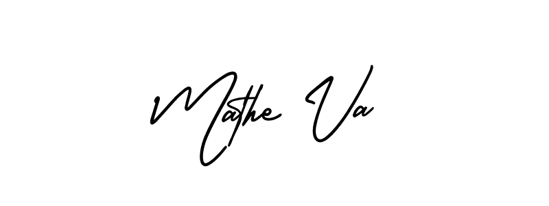 Similarly AmerikaSignatureDemo-Regular is the best handwritten signature design. Signature creator online .You can use it as an online autograph creator for name Mathe Va. Mathe Va signature style 3 images and pictures png