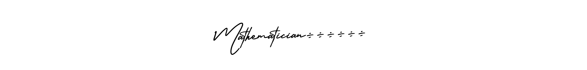 Make a beautiful signature design for name Mathematician÷÷÷÷÷÷. With this signature (AmerikaSignatureDemo-Regular) style, you can create a handwritten signature for free. Mathematician÷÷÷÷÷÷ signature style 3 images and pictures png
