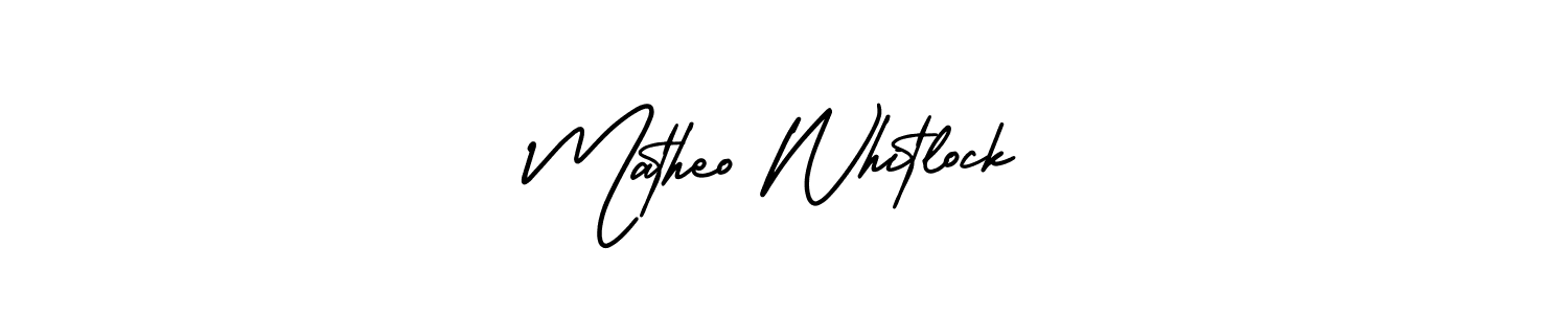 You can use this online signature creator to create a handwritten signature for the name Matheo Whitlock. This is the best online autograph maker. Matheo Whitlock signature style 3 images and pictures png
