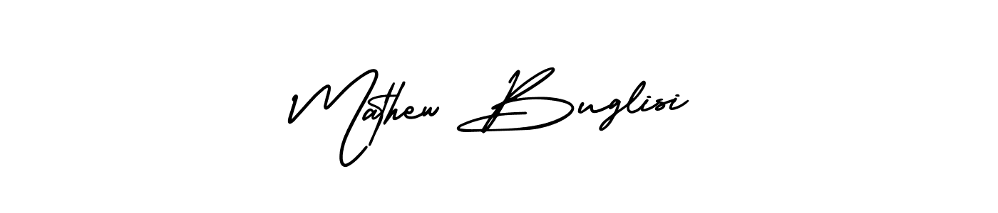 How to make Mathew Buglisi name signature. Use AmerikaSignatureDemo-Regular style for creating short signs online. This is the latest handwritten sign. Mathew Buglisi signature style 3 images and pictures png