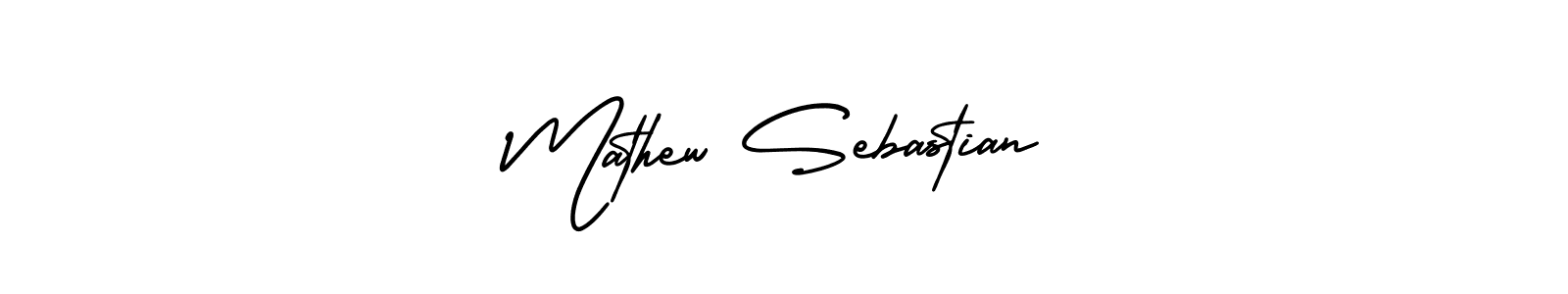 Create a beautiful signature design for name Mathew Sebastian. With this signature (AmerikaSignatureDemo-Regular) fonts, you can make a handwritten signature for free. Mathew Sebastian signature style 3 images and pictures png