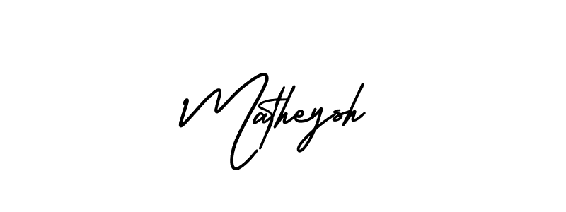 How to make Matheysh signature? AmerikaSignatureDemo-Regular is a professional autograph style. Create handwritten signature for Matheysh name. Matheysh signature style 3 images and pictures png