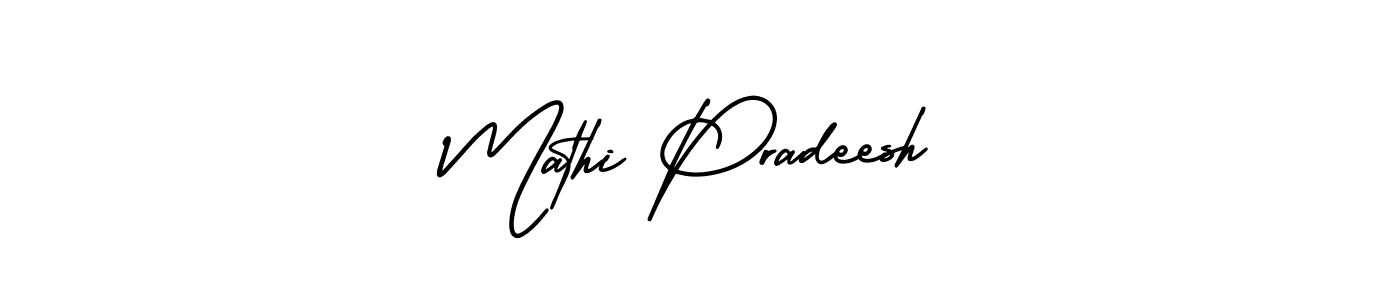 Also we have Mathi Pradeesh name is the best signature style. Create professional handwritten signature collection using AmerikaSignatureDemo-Regular autograph style. Mathi Pradeesh signature style 3 images and pictures png