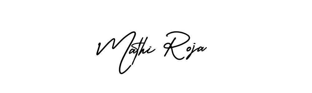 You can use this online signature creator to create a handwritten signature for the name Mathi Roja. This is the best online autograph maker. Mathi Roja signature style 3 images and pictures png