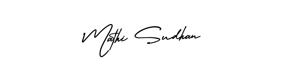 How to Draw Mathi Sudhan signature style? AmerikaSignatureDemo-Regular is a latest design signature styles for name Mathi Sudhan. Mathi Sudhan signature style 3 images and pictures png