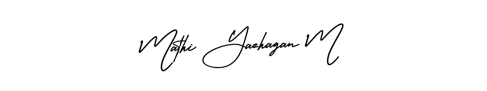 Here are the top 10 professional signature styles for the name Mathi Yazhagan M. These are the best autograph styles you can use for your name. Mathi Yazhagan M signature style 3 images and pictures png