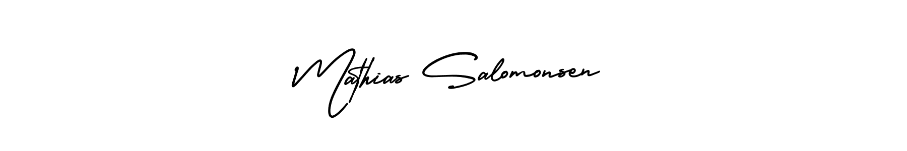 You can use this online signature creator to create a handwritten signature for the name Mathias Salomonsen. This is the best online autograph maker. Mathias Salomonsen signature style 3 images and pictures png
