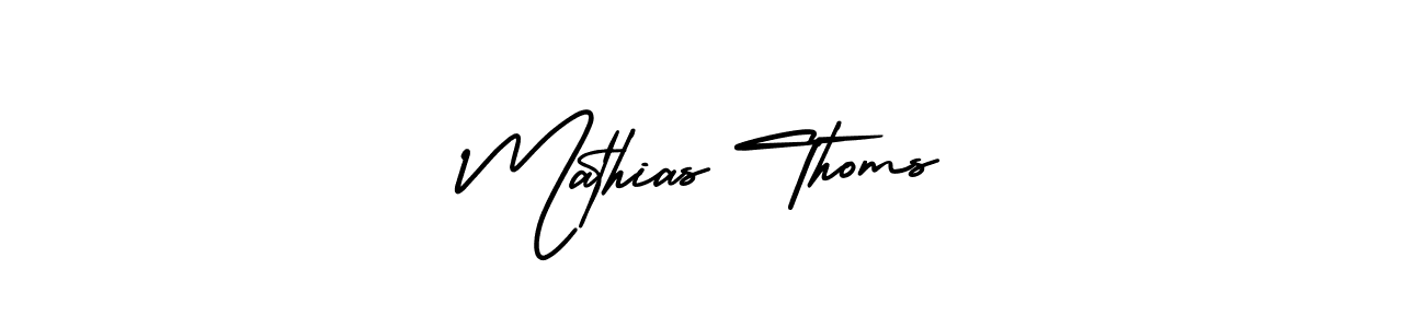 This is the best signature style for the Mathias Thoms name. Also you like these signature font (AmerikaSignatureDemo-Regular). Mix name signature. Mathias Thoms signature style 3 images and pictures png