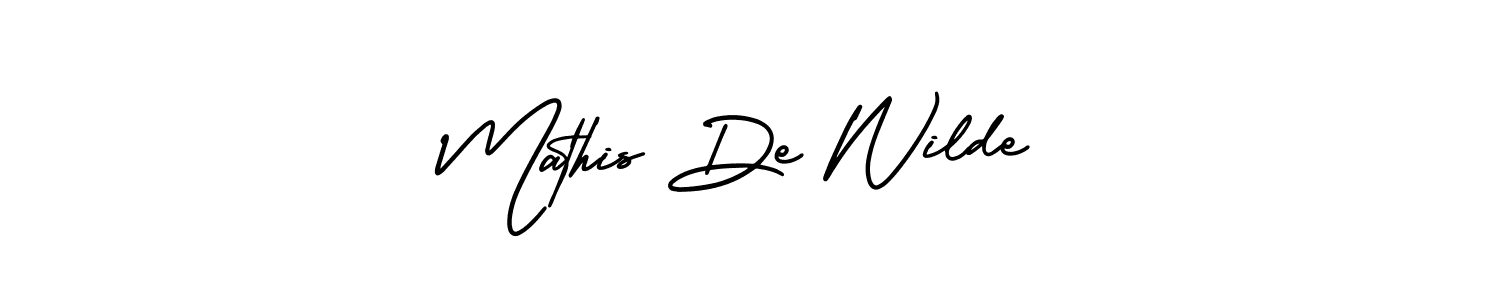 if you are searching for the best signature style for your name Mathis De Wilde. so please give up your signature search. here we have designed multiple signature styles  using AmerikaSignatureDemo-Regular. Mathis De Wilde signature style 3 images and pictures png