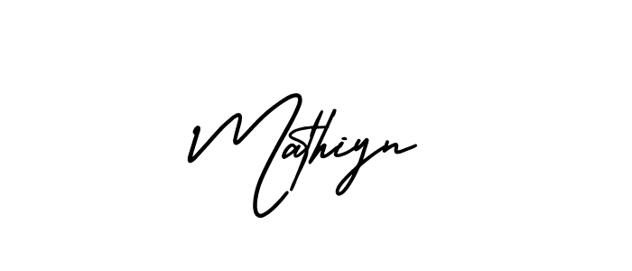 Mathiyn stylish signature style. Best Handwritten Sign (AmerikaSignatureDemo-Regular) for my name. Handwritten Signature Collection Ideas for my name Mathiyn. Mathiyn signature style 3 images and pictures png