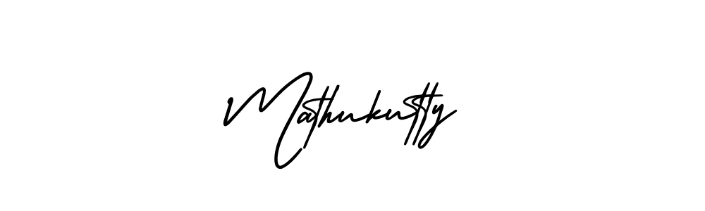 You should practise on your own different ways (AmerikaSignatureDemo-Regular) to write your name (Mathukutty) in signature. don't let someone else do it for you. Mathukutty signature style 3 images and pictures png