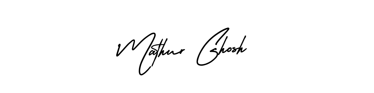 Design your own signature with our free online signature maker. With this signature software, you can create a handwritten (AmerikaSignatureDemo-Regular) signature for name Mathur Ghosh. Mathur Ghosh signature style 3 images and pictures png