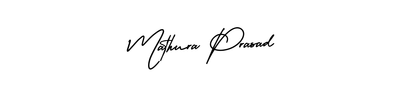 It looks lik you need a new signature style for name Mathura Prasad. Design unique handwritten (AmerikaSignatureDemo-Regular) signature with our free signature maker in just a few clicks. Mathura Prasad signature style 3 images and pictures png