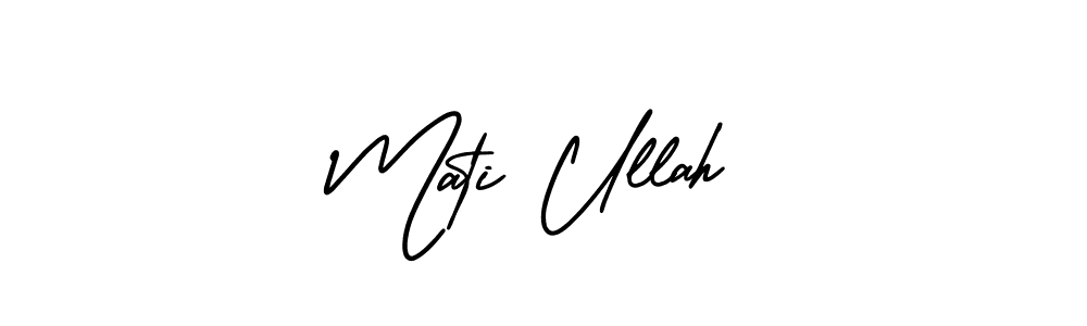 How to Draw Mati Ullah signature style? AmerikaSignatureDemo-Regular is a latest design signature styles for name Mati Ullah. Mati Ullah signature style 3 images and pictures png