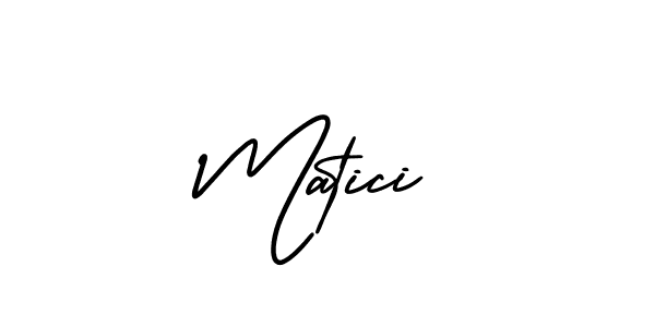 Create a beautiful signature design for name Matici. With this signature (AmerikaSignatureDemo-Regular) fonts, you can make a handwritten signature for free. Matici signature style 3 images and pictures png