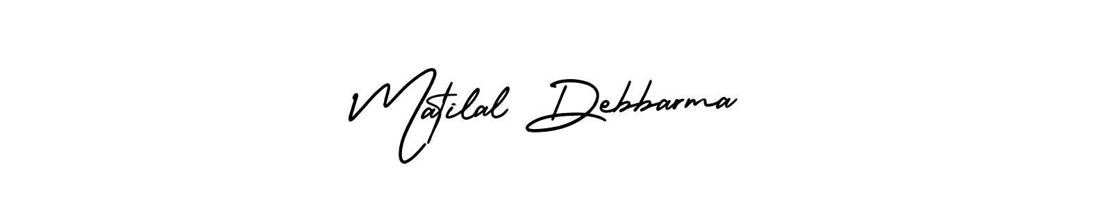 Create a beautiful signature design for name Matilal Debbarma. With this signature (AmerikaSignatureDemo-Regular) fonts, you can make a handwritten signature for free. Matilal Debbarma signature style 3 images and pictures png