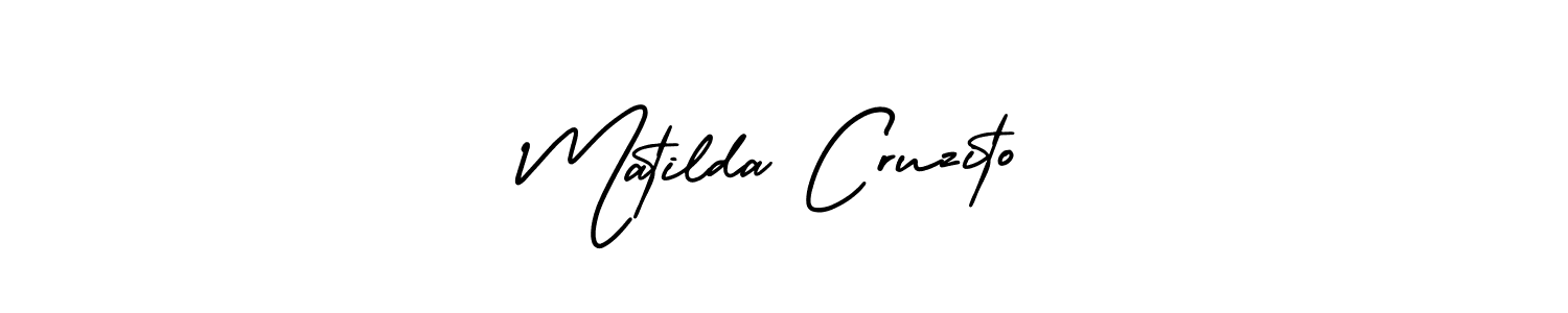 if you are searching for the best signature style for your name Matilda Cruzito. so please give up your signature search. here we have designed multiple signature styles  using AmerikaSignatureDemo-Regular. Matilda Cruzito signature style 3 images and pictures png