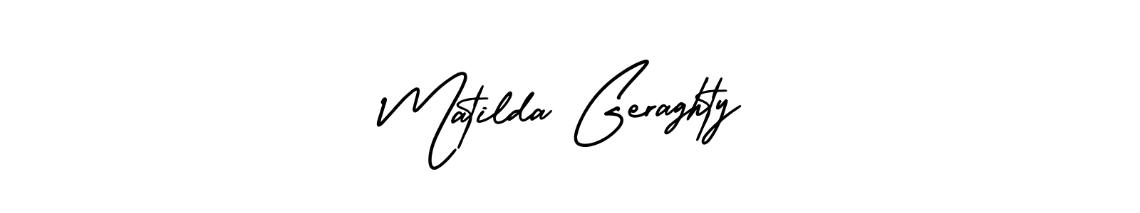 Also we have Matilda Geraghty name is the best signature style. Create professional handwritten signature collection using AmerikaSignatureDemo-Regular autograph style. Matilda Geraghty signature style 3 images and pictures png