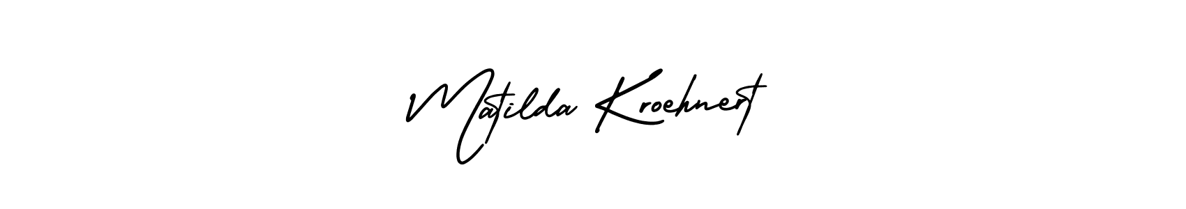 Similarly AmerikaSignatureDemo-Regular is the best handwritten signature design. Signature creator online .You can use it as an online autograph creator for name Matilda Kroehnert. Matilda Kroehnert signature style 3 images and pictures png